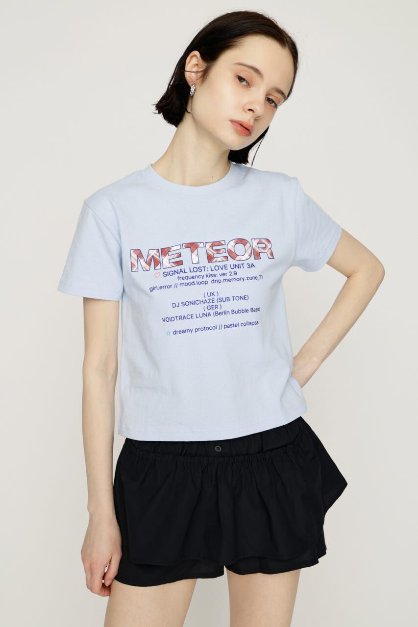SLY「PATTERN LOGO COMPACT Tシャツ」|Tシャツ・カットソー|L/BLU1