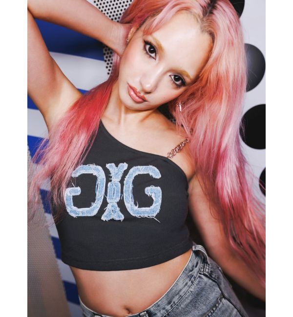 GYDA「Denim Symmetry GYDAワンショルチェーンタンクトップ」|タンクトップ|