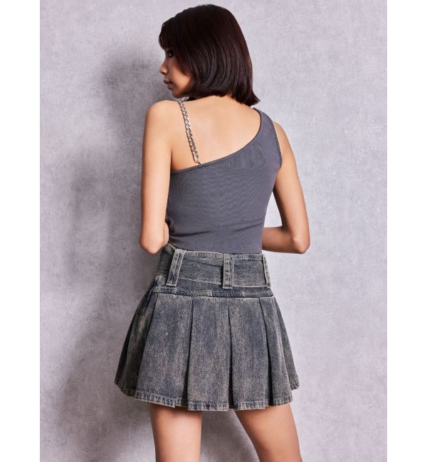 GYDA「Denim Symmetry GYDAワンショルチェーンタンクトップ」|タンクトップ|
