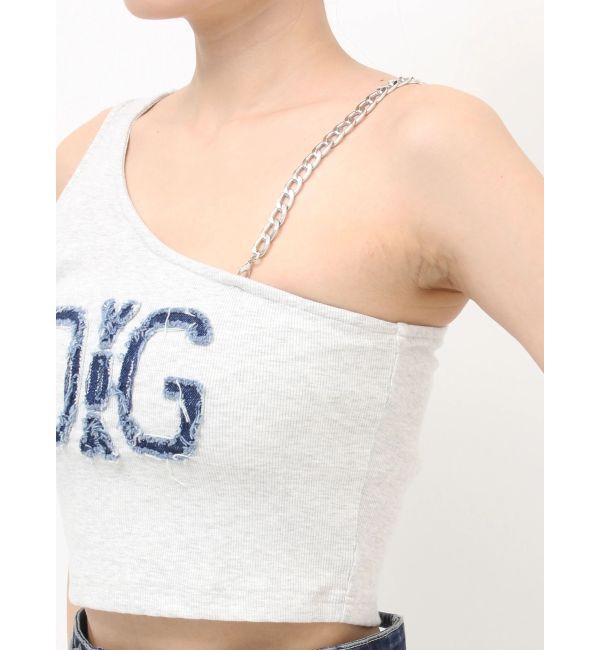 GYDA「Denim Symmetry GYDAワンショルチェーンタンクトップ」|タンクトップ|