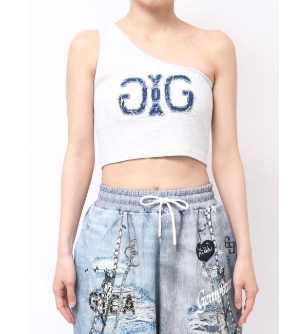GYDA「Denim Symmetry GYDAワンショルチェーンタンクトップ」|タンクトップ|