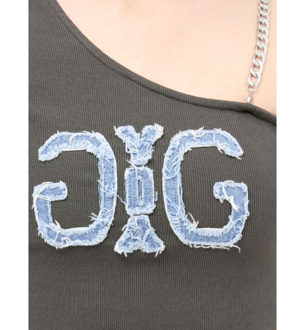 GYDA「Denim Symmetry GYDAワンショルチェーンタンクトップ」|タンクトップ|