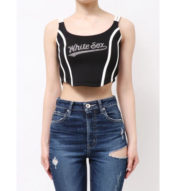 GYDA「GYDA［MLB］bijou logo line ビスチェ」|タンクトップ|
