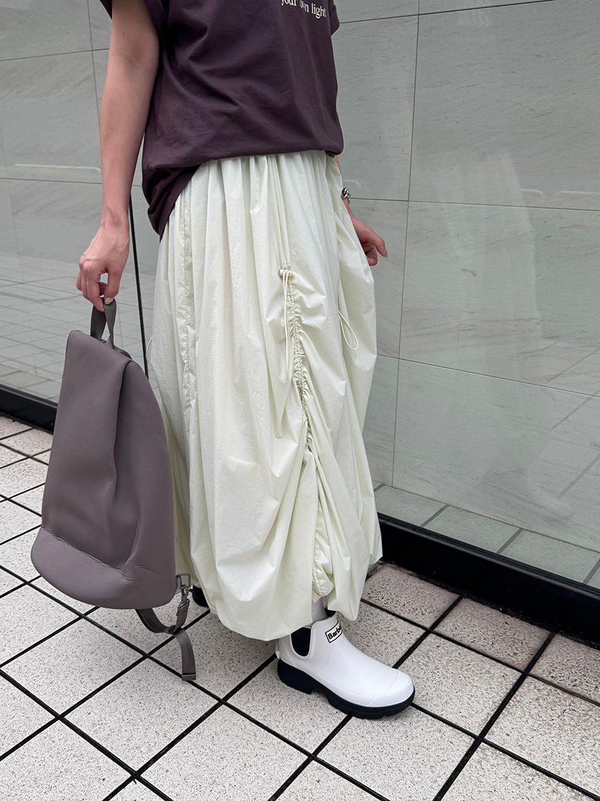 emmi atelier「ドロストバルーンスカート/撥水」|スカート|