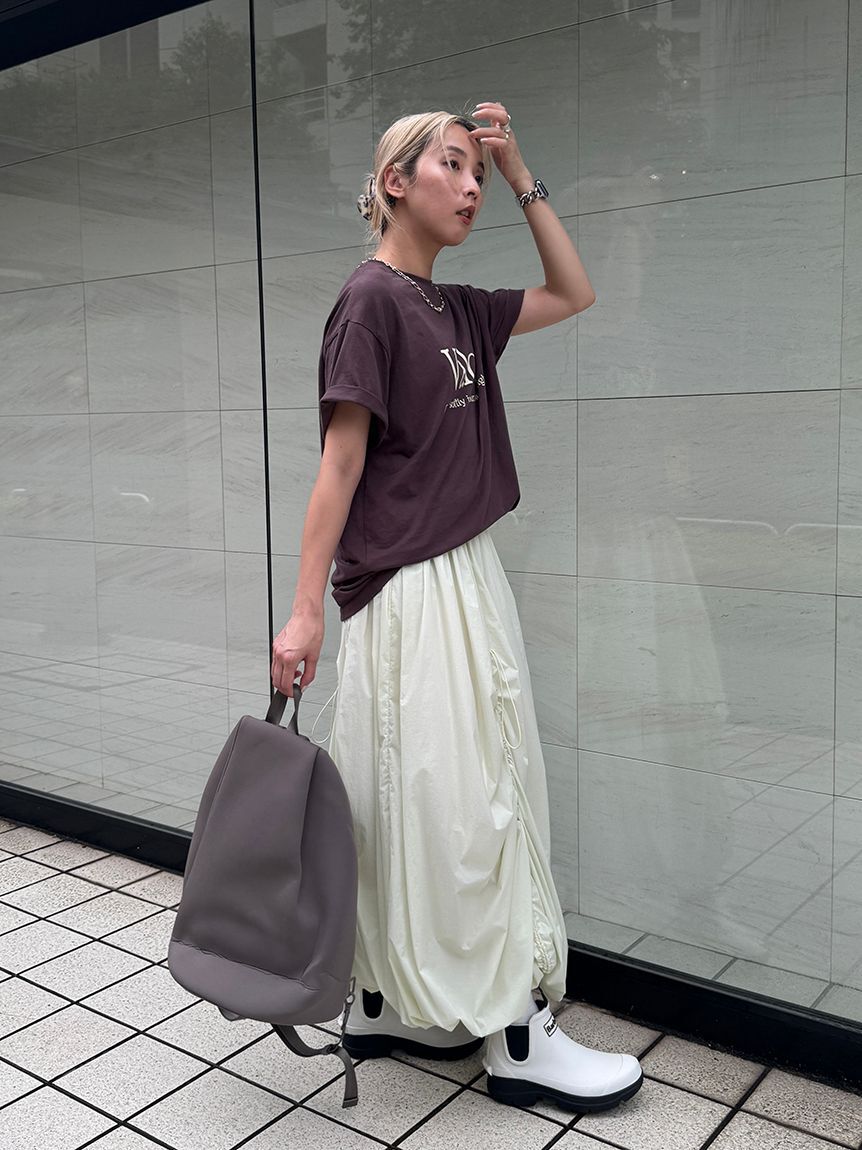 emmi atelier「ドロストバルーンスカート/撥水」|スカート|
