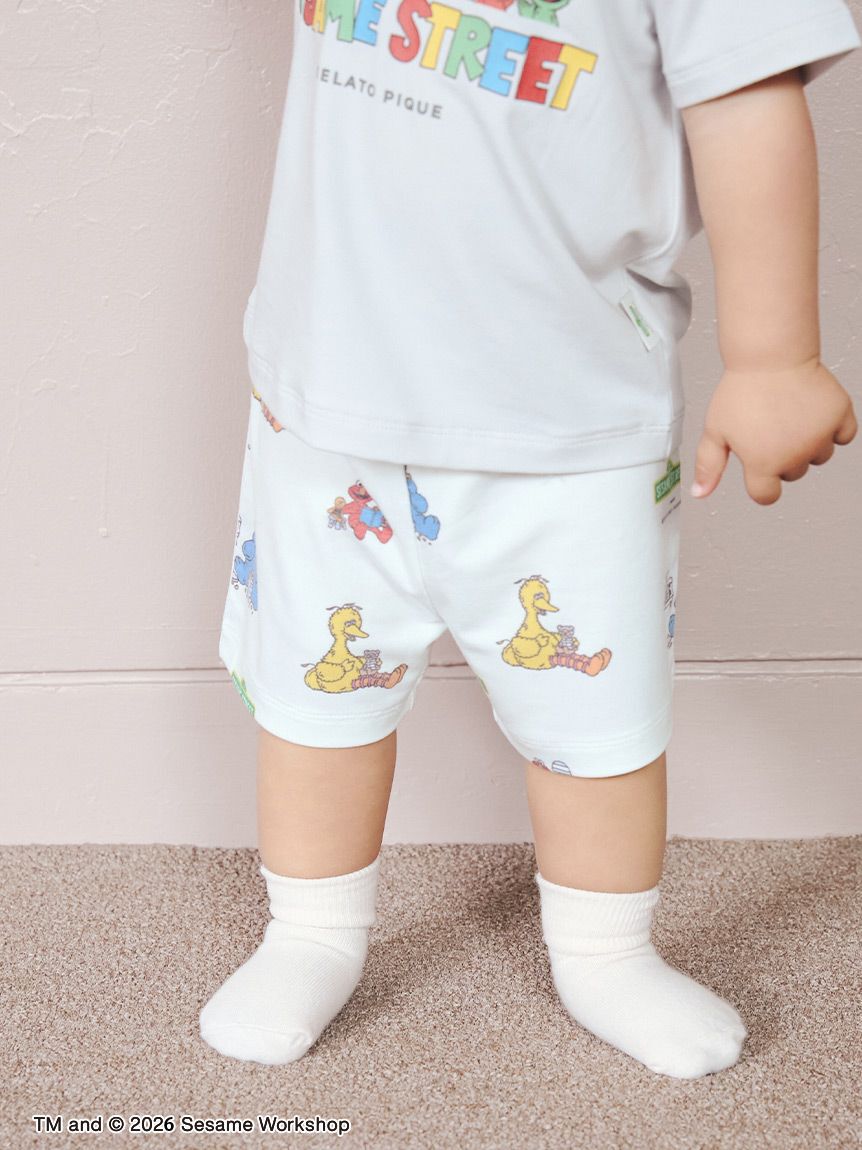 GELATO PIQUE KIDS & BABY「【SESAME STREET】【BABY】総柄ショートパンツ」|その他ベビーウェア|