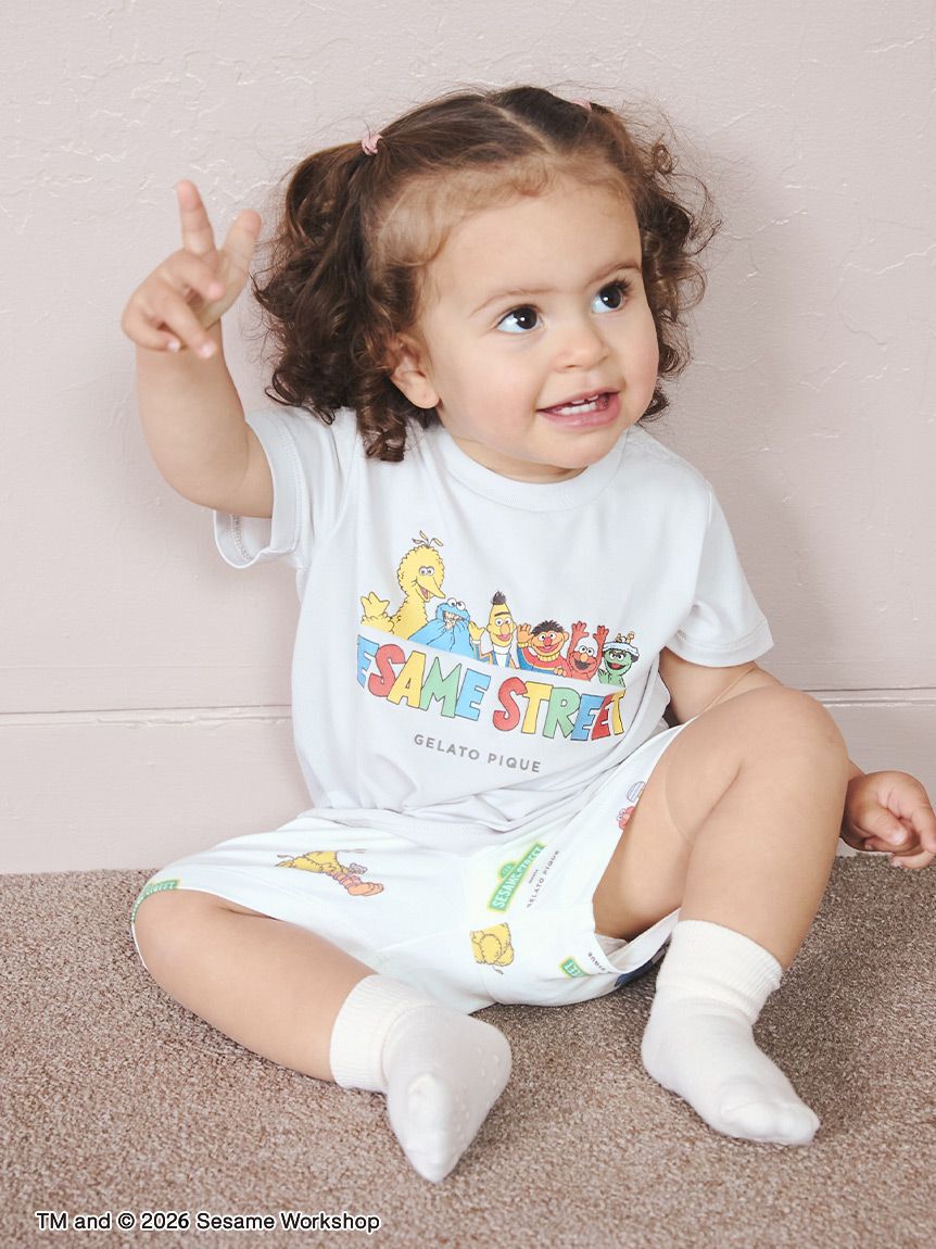 GELATO PIQUE KIDS & BABY「【SESAME STREET】【BABY】総柄ショートパンツ」|その他ベビーウェア|