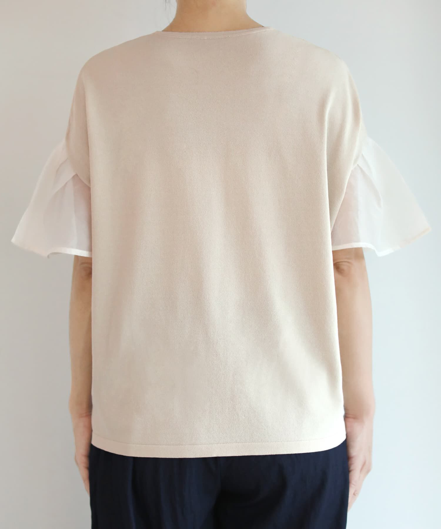 STYLE DELI「オーガンジースリーブVネックトップス」|タンクトップ|