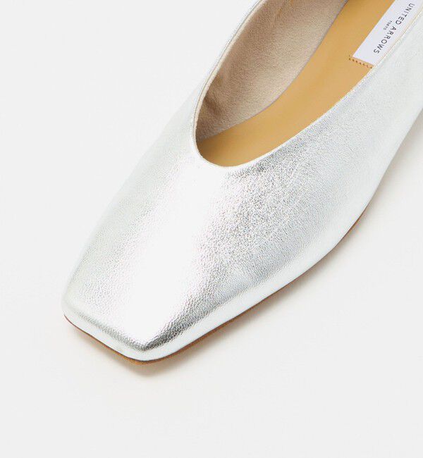UNITED ARROWS「スクエア フラット パンプス」|パンプス|