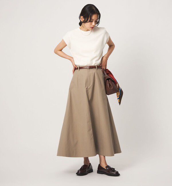 UNITED ARROWS green label relaxing「チノ フレア スカート」|フレア|