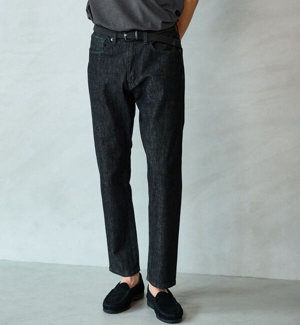 UNITED ARROWS green label relaxing「シグネチャー デニム パンツ S2」|デニム|BLACK