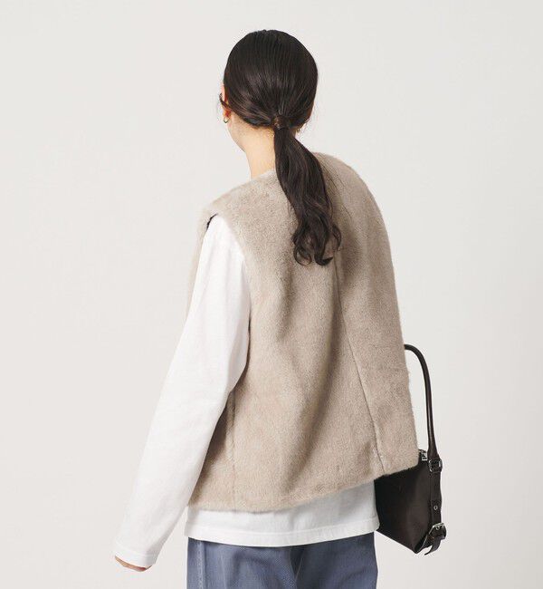 BEAUTY&YOUTH UNITED ARROWS「ポリエステル フェイクファー ベスト」|ベスト・ジレ|