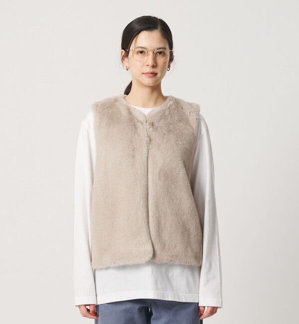 BEAUTY&YOUTH UNITED ARROWS「ポリエステル フェイクファー ベスト」|ベスト・ジレ|
