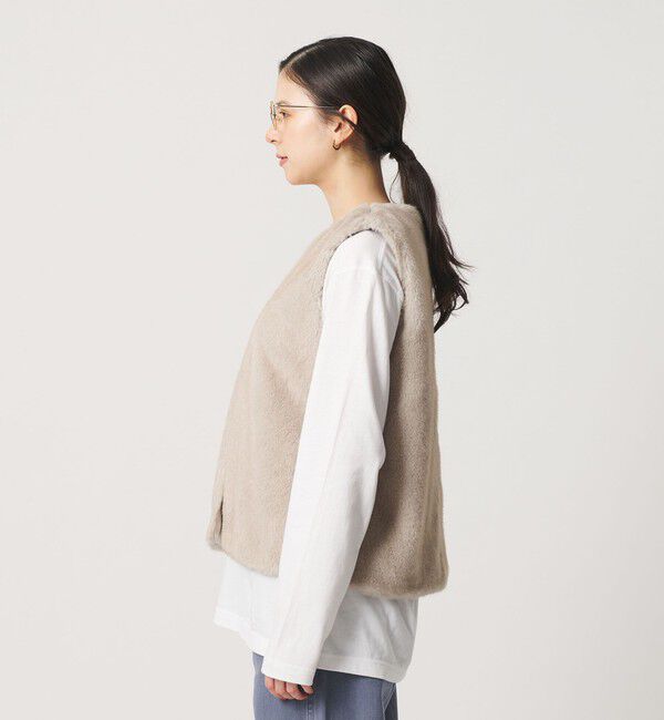 BEAUTY&YOUTH UNITED ARROWS「ポリエステル フェイクファー ベスト」|ベスト・ジレ|