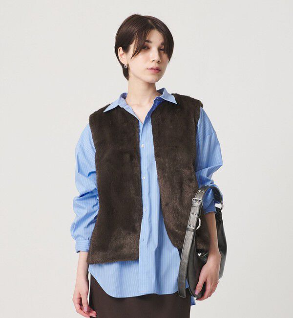 BEAUTY&YOUTH UNITED ARROWS「ポリエステル フェイクファー ベスト」|ベスト・ジレ|