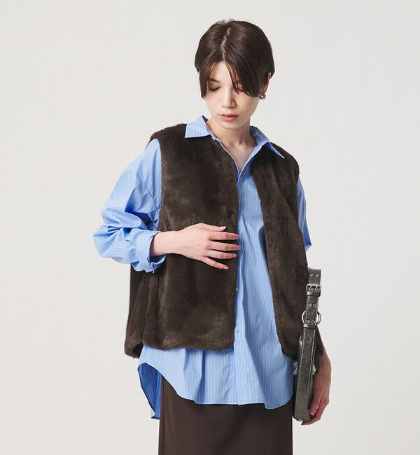 BEAUTY&YOUTH UNITED ARROWS「ポリエステル フェイクファー ベスト」|ベスト・ジレ|