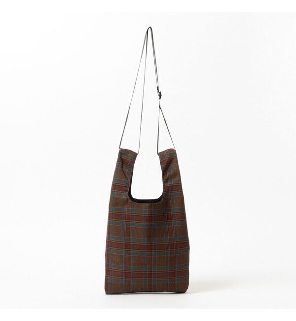 BEAMS「チェック ショッパー S」|ポーチ|