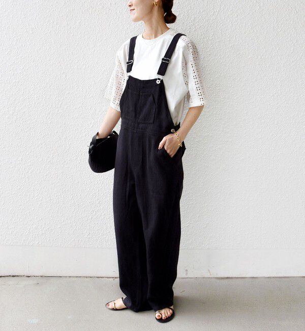 SHIPS for women「【WEB限定】〈手洗い可能〉レース コンビ ショート スリーブ カットソー」|Tシャツ・カットソー|