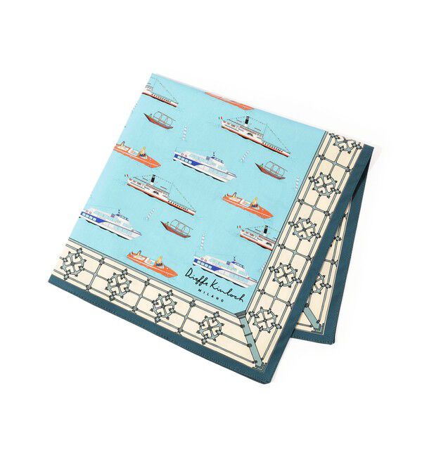 TOMORROWLAND GOODS「Kinloch コットンハンカチ」|バンダナ・スカーフ|64 ブルー系