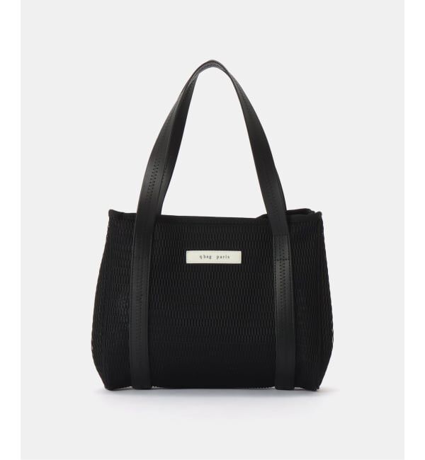 IENA「《洗濯機洗い可》qbag paris/キューバッグ パリ NEST ZIP S バッグ」|トートバッグ|ブラック