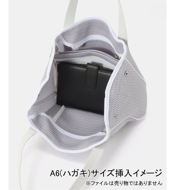IENA「《洗濯機洗い可》qbag paris/キューバッグ パリ NEST ZIP S バッグ」|トートバッグ|