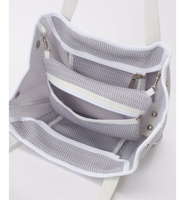 IENA「《洗濯機洗い可》qbag paris/キューバッグ パリ NEST ZIP S バッグ」|トートバッグ|