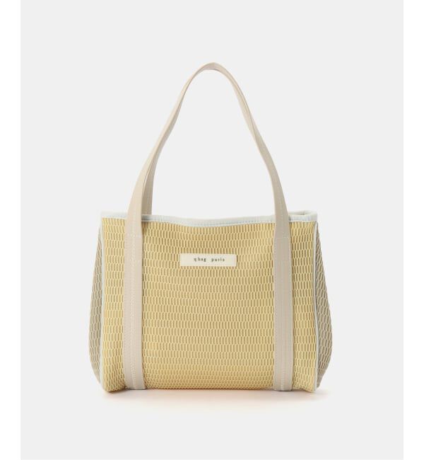 IENA「《洗濯機洗い可》qbag paris/キューバッグ パリ NEST ZIP S バッグ」|トートバッグ|イエロー