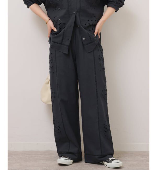 JOURNAL STANDARD relume「カットワークエンブロイダリーパンツ」|その他|ブラック