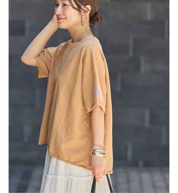 JOURNAL STANDARD「別注【RIDING HIGH/ライディングハイ】 7.5ozインレーカットオフS/S TEE」|Tシャツ・カットソー|ベージュ