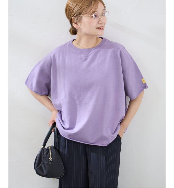 JOURNAL STANDARD「別注【RIDING HIGH/ライディングハイ】 7.5ozインレーカットオフS/S TEE」|Tシャツ・カットソー|パープル