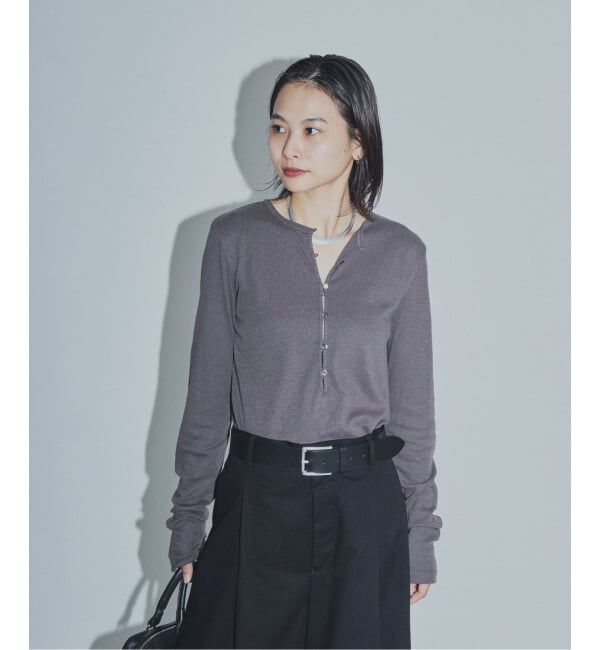 JOURNAL STANDARD「《予約》【ASIDE】 ヘンプコットンフライスヘンリー」|Tシャツ・カットソー|
