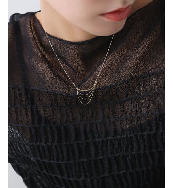 Lilas by Spick&Span「3チェーンネックレス K10」|ネックレス|ゴールド