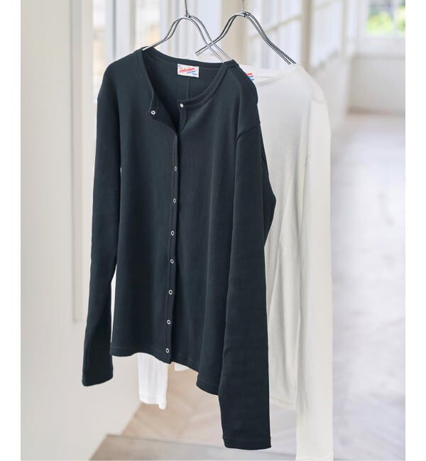 Spick and Span「《2枚セット / 予約》カーデ*ロンTレイヤードジャージ」|Tシャツ・カットソー|ブラック
