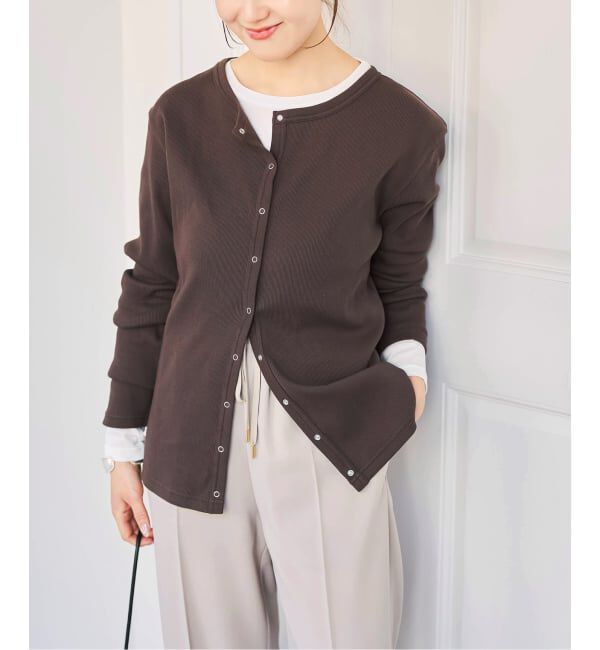 Spick and Span「《2枚セット / 予約》カーデ*ロンTレイヤードジャージ」|Tシャツ・カットソー|