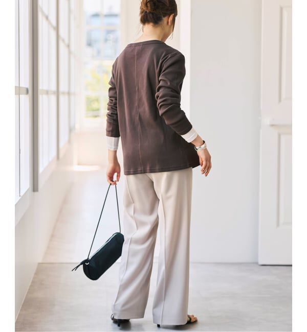 Spick and Span「《2枚セット / 予約》カーデ*ロンTレイヤードジャージ」|Tシャツ・カットソー|