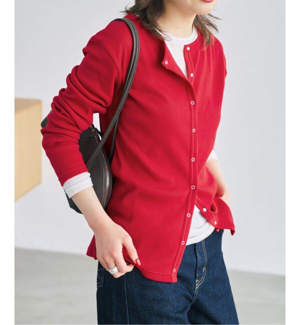 Spick and Span「《2枚セット / 予約》カーデ*ロンTレイヤードジャージ」|Tシャツ・カットソー|