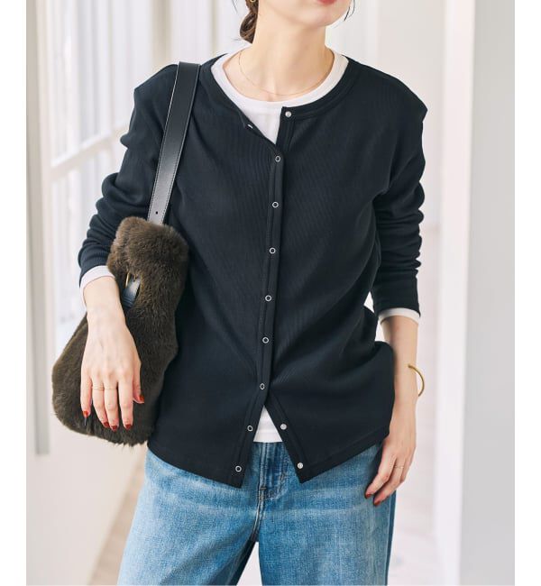 Spick and Span「《2枚セット / 予約》カーデ*ロンTレイヤードジャージ」|Tシャツ・カットソー|
