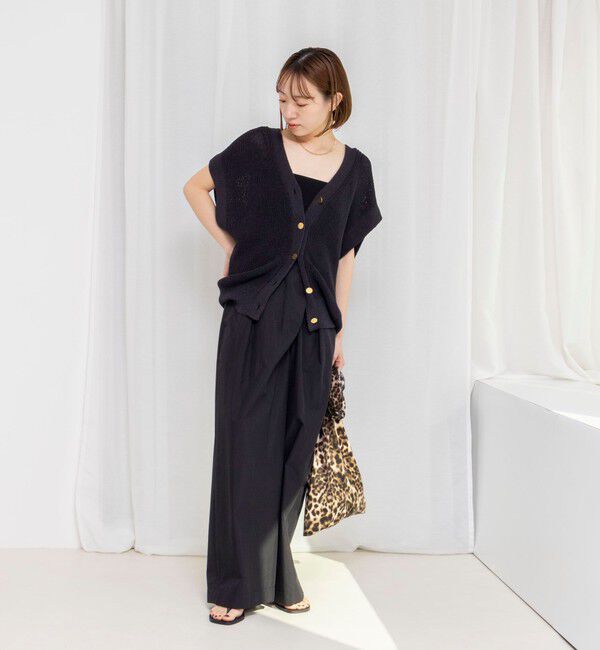 NOLLEY'S「【一部WEB限定サイズ】《撥水》ウォッシャブル撥水ワイドラップパンツ」|その他|