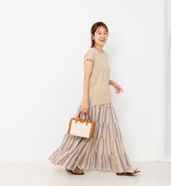 NOLLEY'S「《ノーリーズオリジナル美容Tシャツ》シルクアミノ酸加工オーバーノースリーブ」|Tシャツ・カットソー|