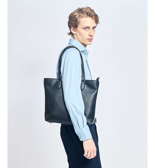 ABAHOUSE「【WEB別注】シボレザー トートバッグ スマートサイズ / 13インチPC対応」|トートバッグ|