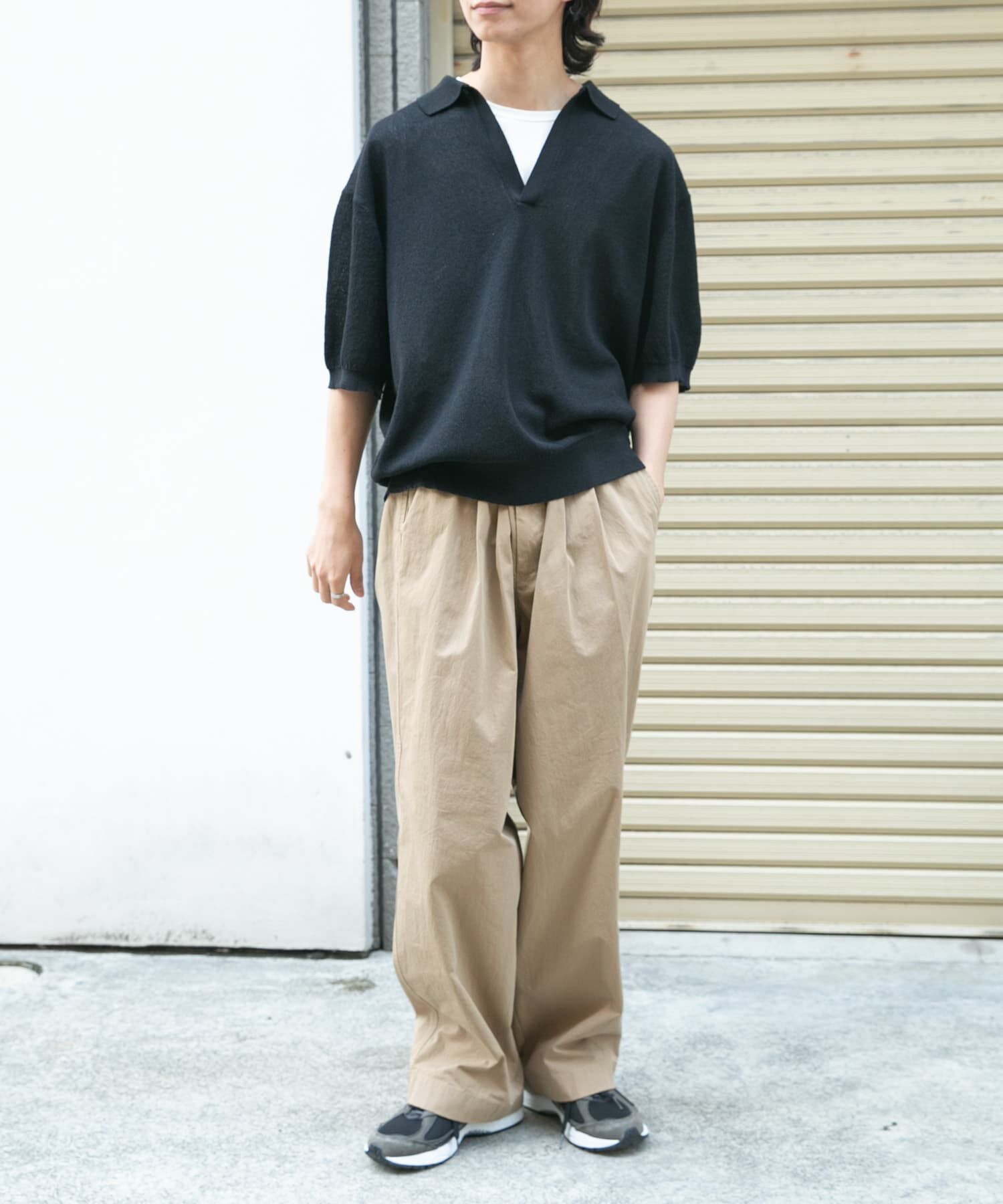 URBAN RESEARCH DOORS「FORK&SPOON　リネンブレンドスキッパーニット」|ニット・セーター|