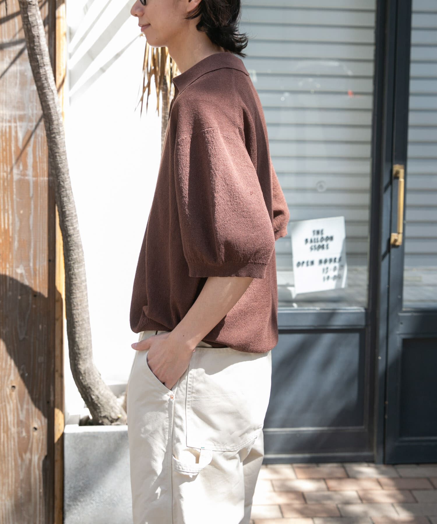 URBAN RESEARCH DOORS「FORK&SPOON　リネンブレンドスキッパーニット」|ニット・セーター|