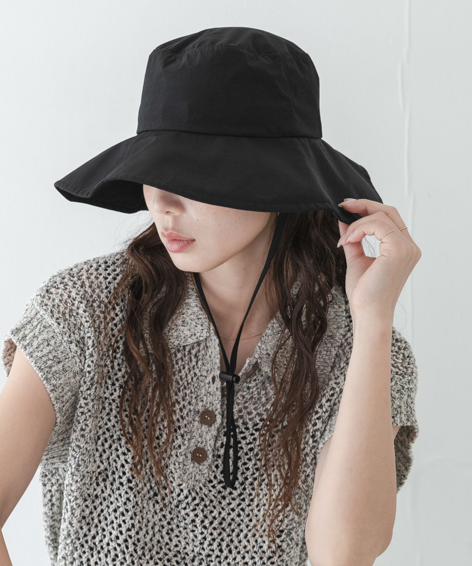 Sonny Label 「SLAB　2WAYサンシェードハット」|ハット|ブラック