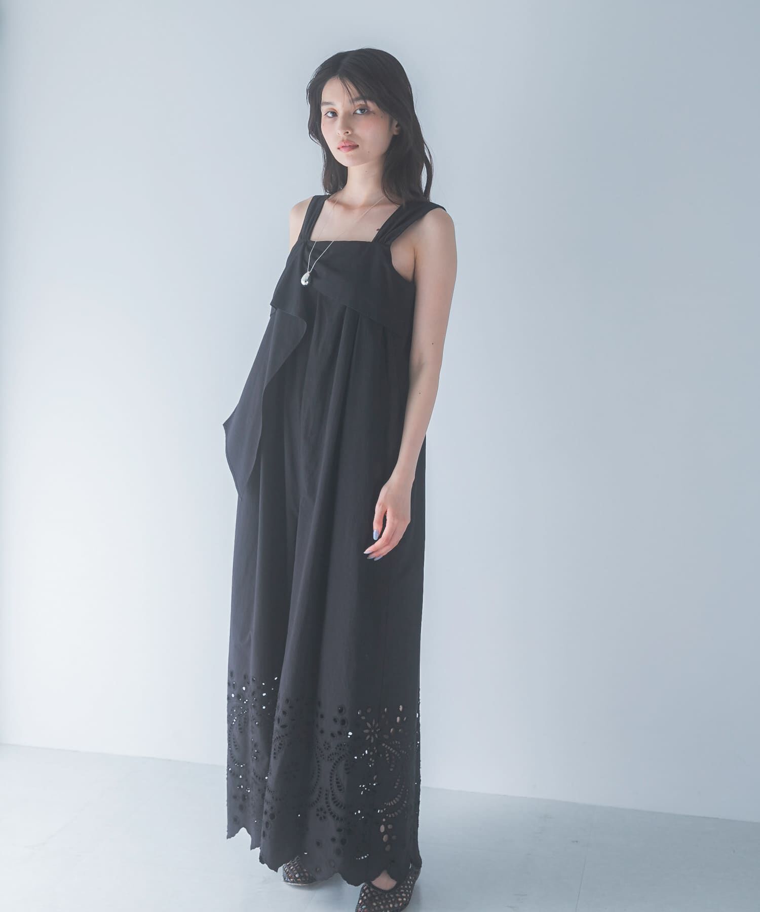URBAN RESEARCH ROSSO「コットンエンブロイダリーオールインワン」|オールインワン|