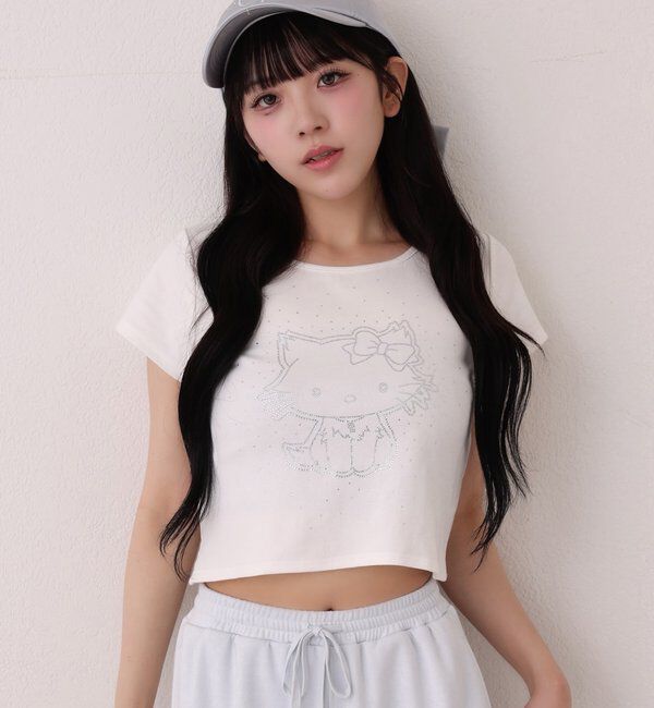  「【チャーミーキティ】ラインストーンTee」|その他|