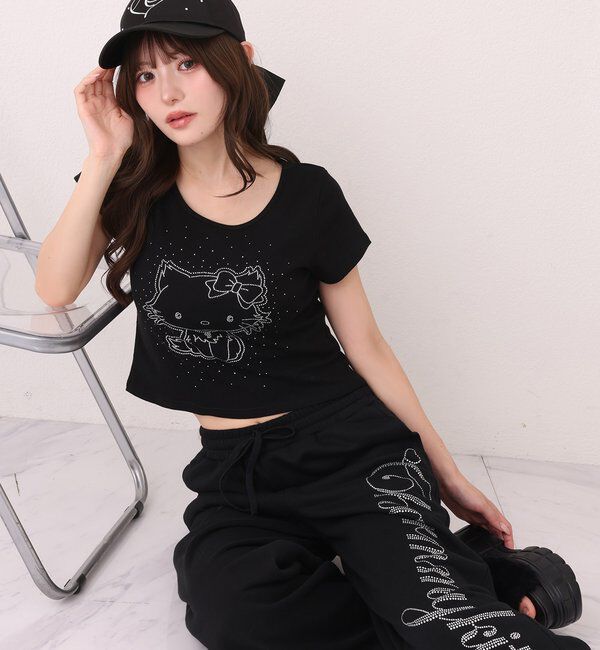  「【チャーミーキティ】ラインストーンTee」|その他|