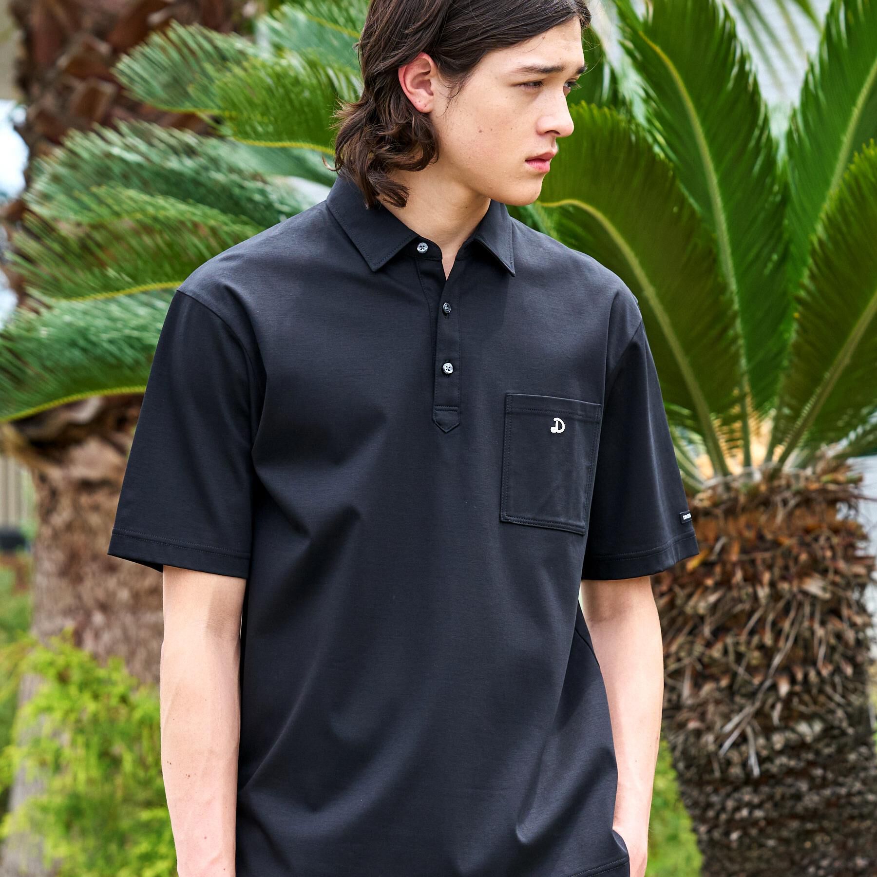 DRESSTERIOR「【接触冷感/抗菌防臭/消臭/Safari5月号掲載】ICE CLEAR COTTON オーバーフィッ」|ポロシャツ|