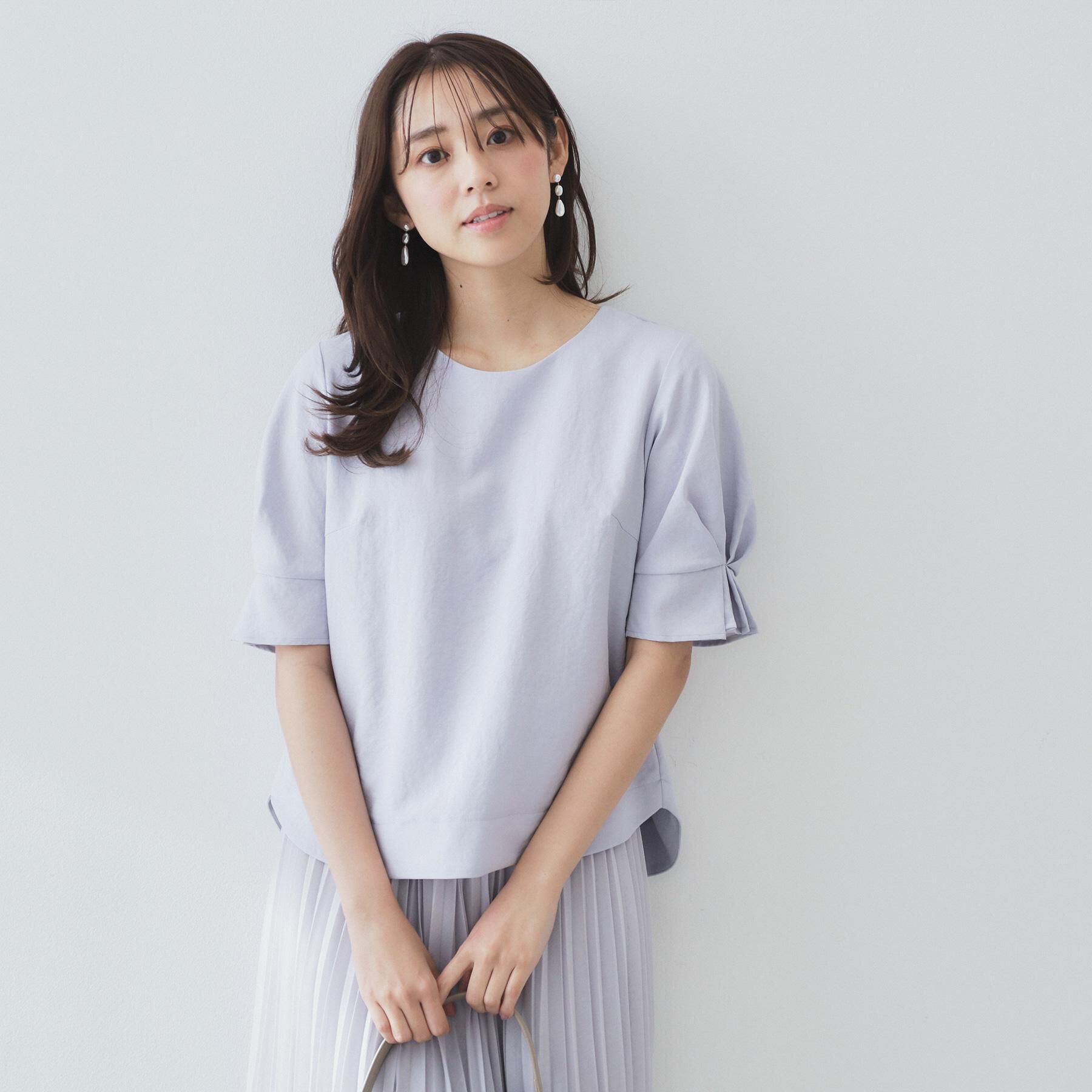 index「《8色展開／XS-LLサイズ》タックパフスリーブブラウス【洗濯機洗い可／吸水速乾／防シワ／抗ピル】」|シャツ・ブラウス|