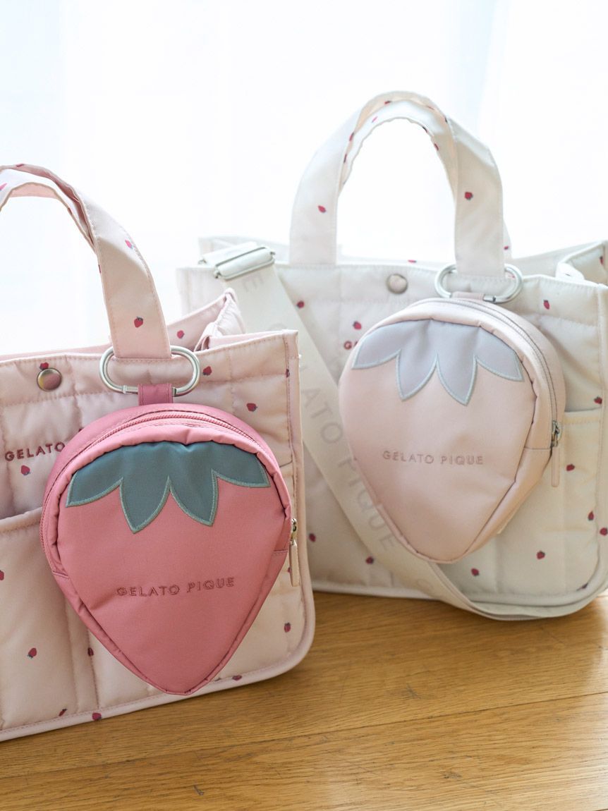  GELATO PIQUE CAT&DOG「【CAT&DOG】【販路限定商品】ストロベリーキルティングお散歩バッグＭ」|その他|