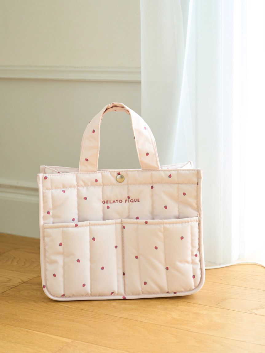  GELATO PIQUE CAT&DOG「【CAT&DOG】【販路限定商品】ストロベリーキルティングお散歩バッグＭ」|その他|